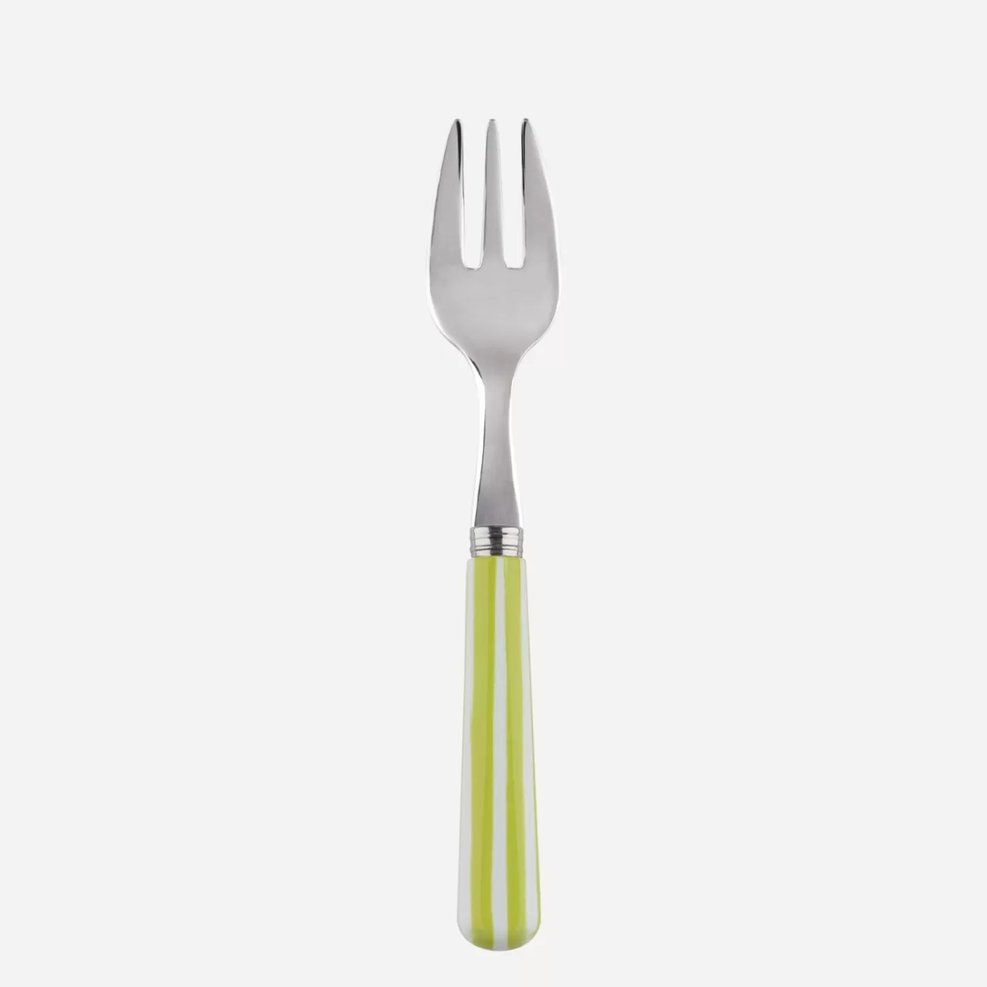 Sabre Paris Oyster Fork>White Stripe, Lime