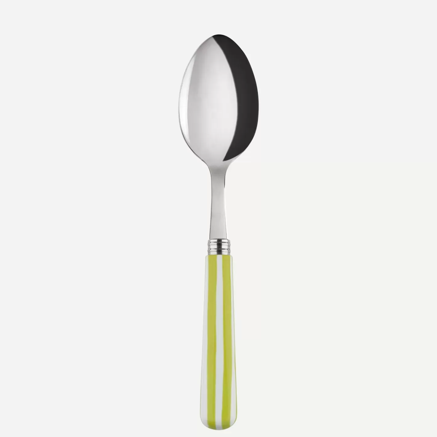 Sabre Paris Soup Spoon>White Stripe, Lime