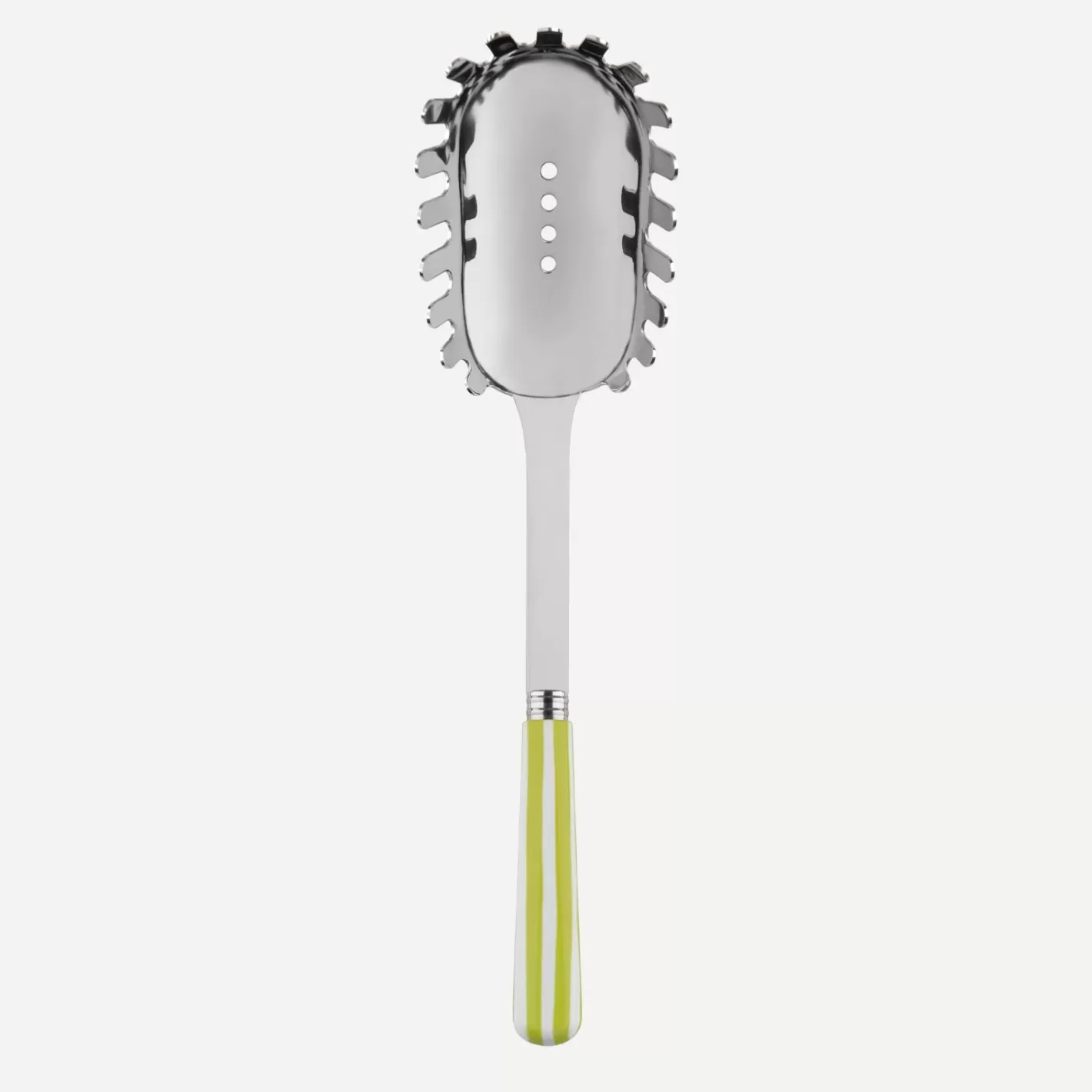 Sabre Paris Spaghetti Spoon>White Stripe, Lime