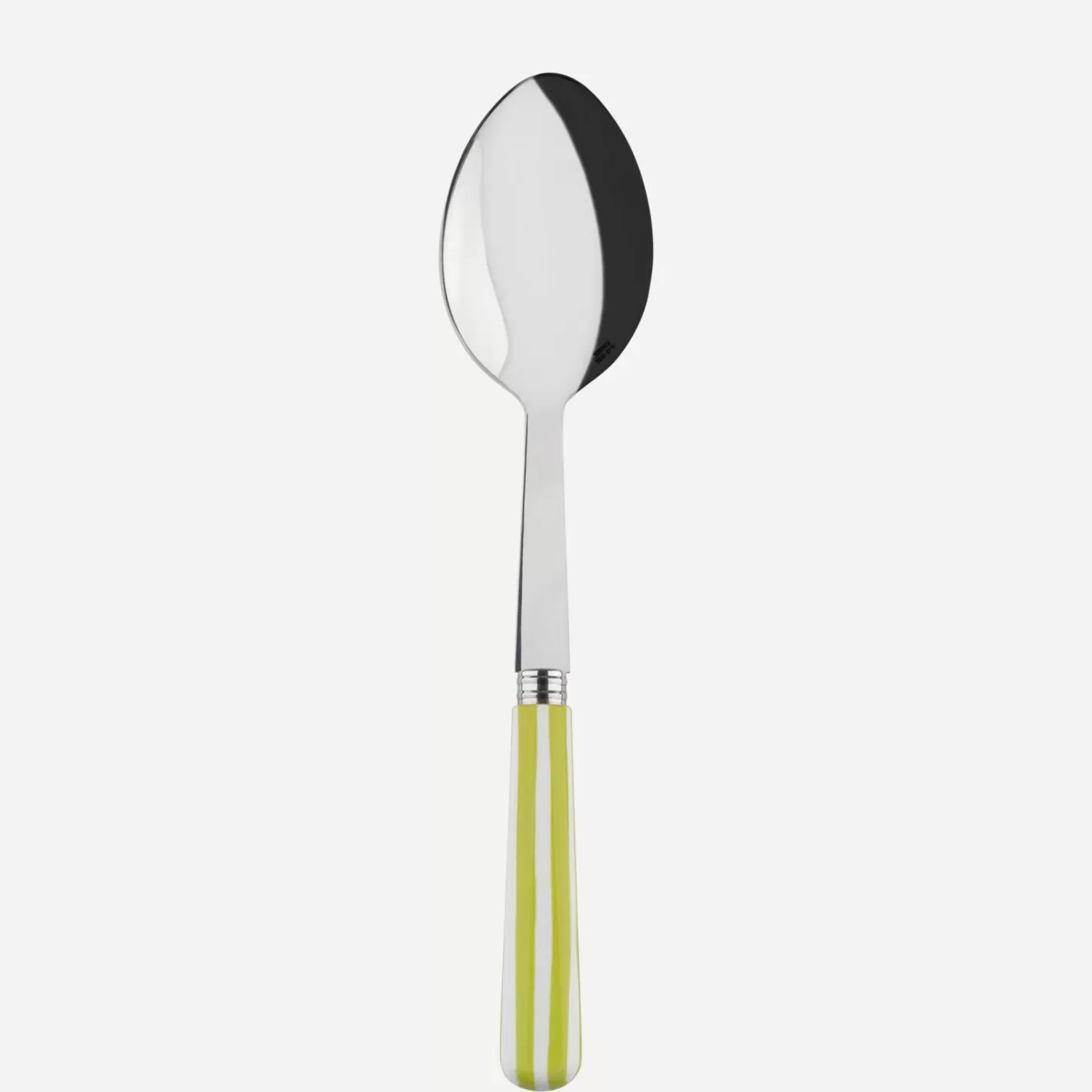 Sabre Paris Serving Spoon>White Stripe, Lime