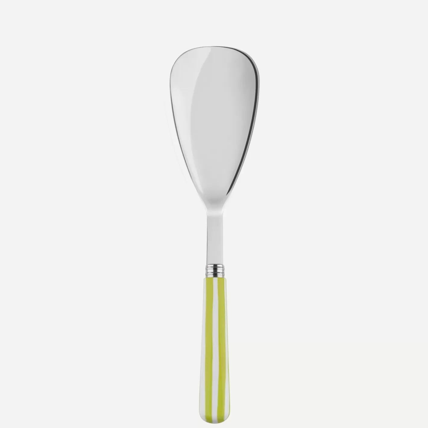 Sabre Paris Rice Spoon>White Stripe, Lime