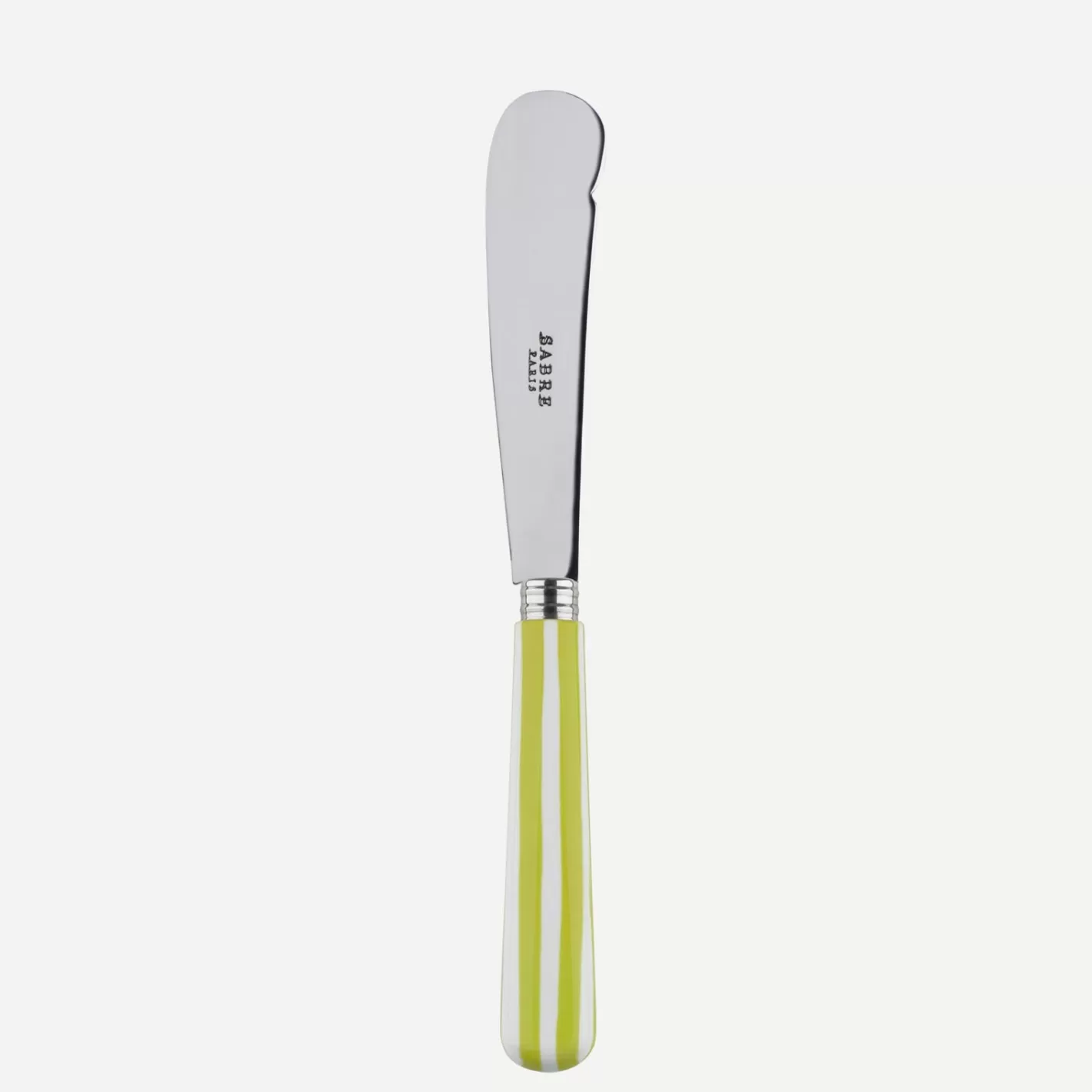 Sabre Paris Butter Knife>White Stripe, Lime