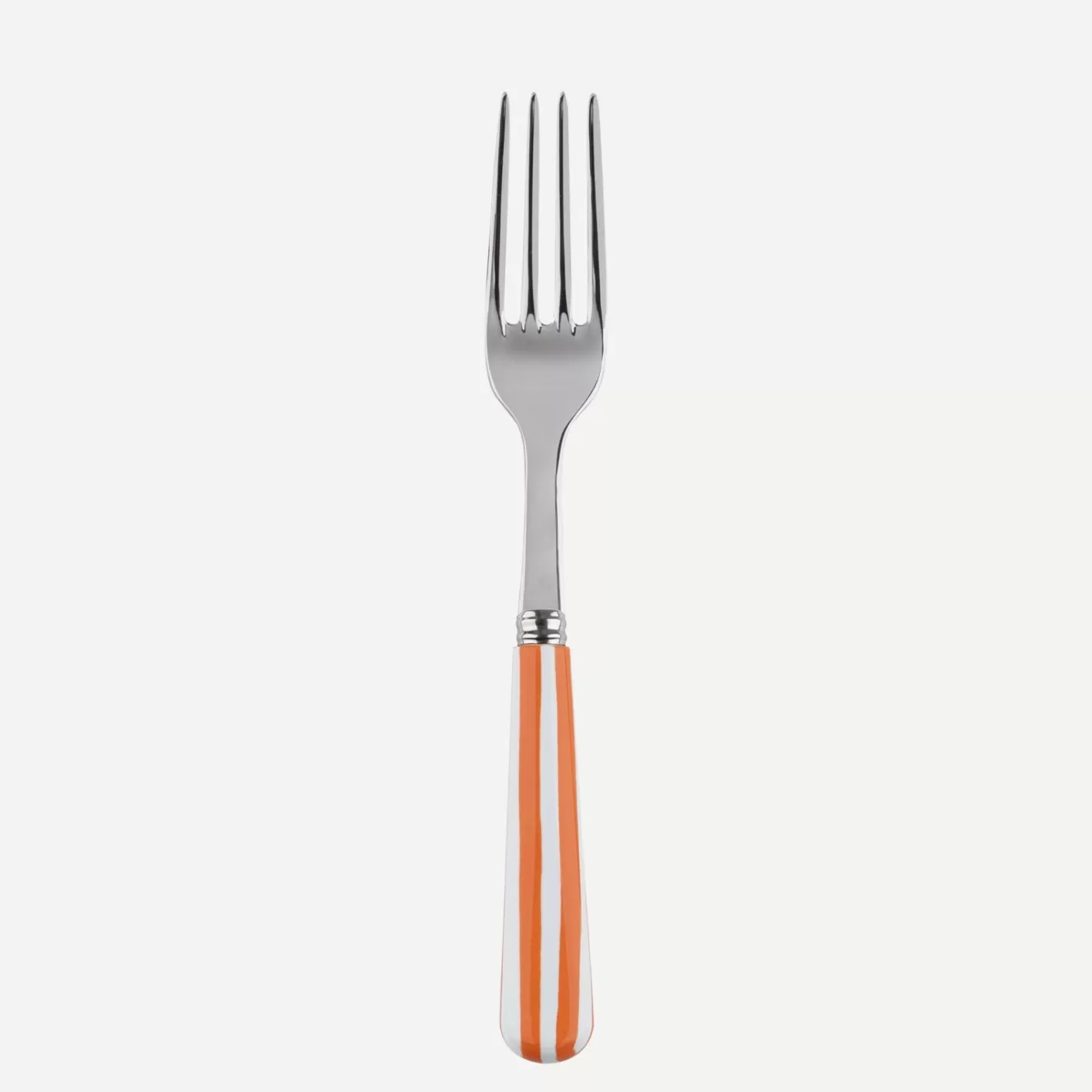 Sabre Paris Salad Fork>White Stripe, Orange