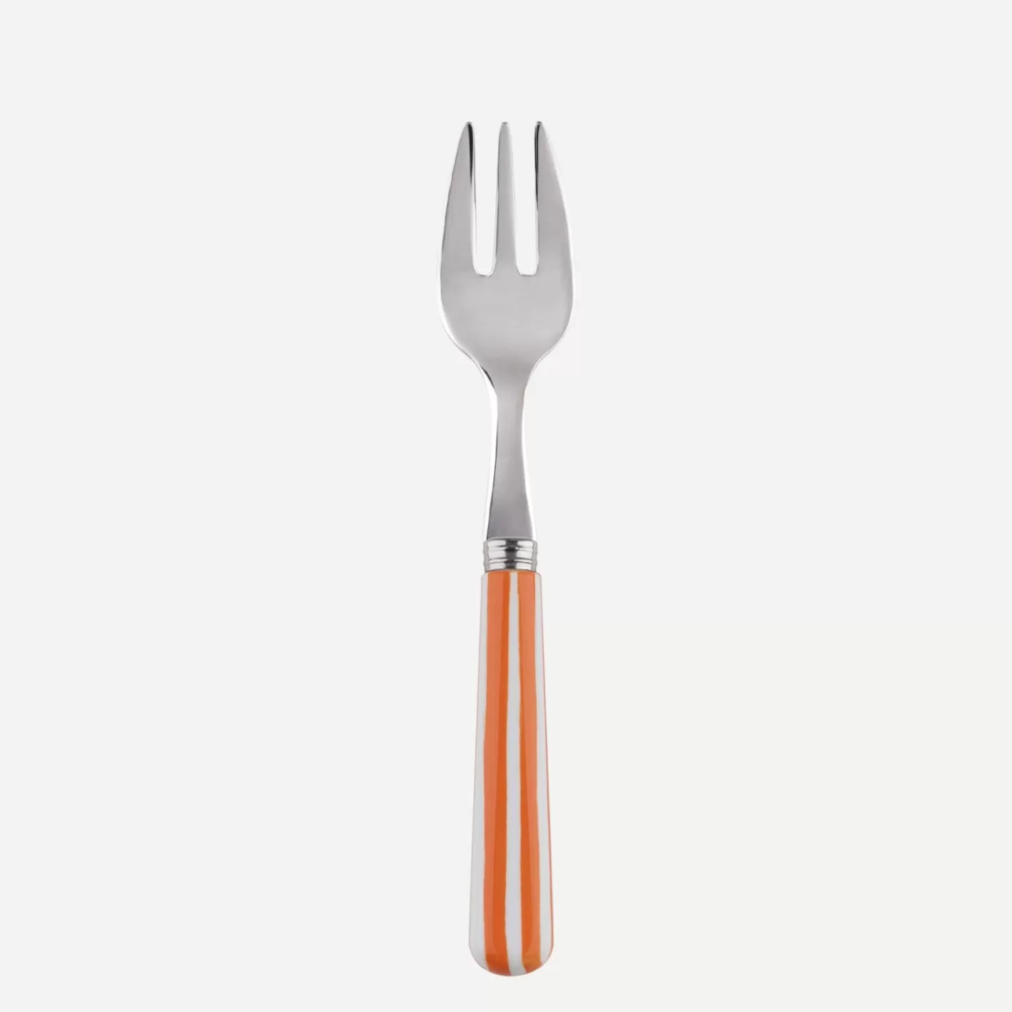 Sabre Paris Oyster Fork>White Stripe, Orange