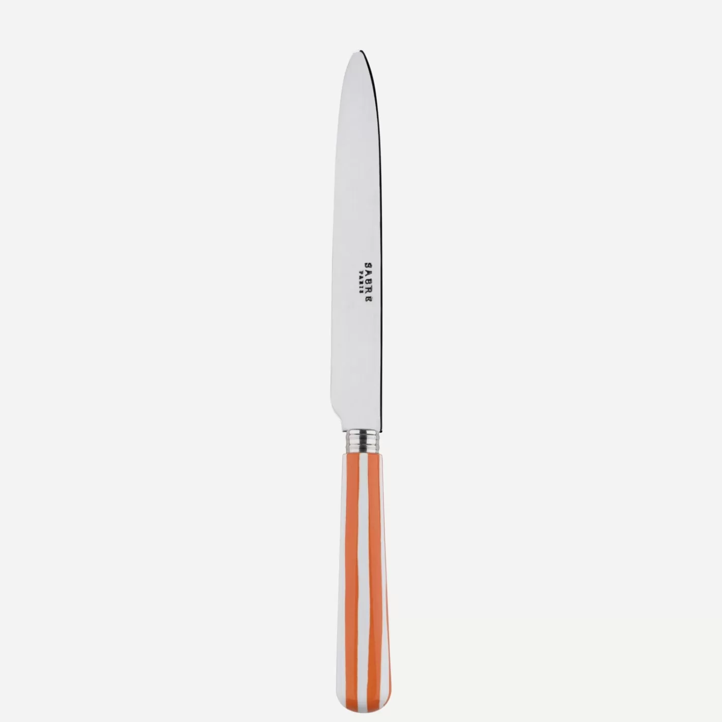 Sabre Paris Dinner Knife>White Stripe, Orange