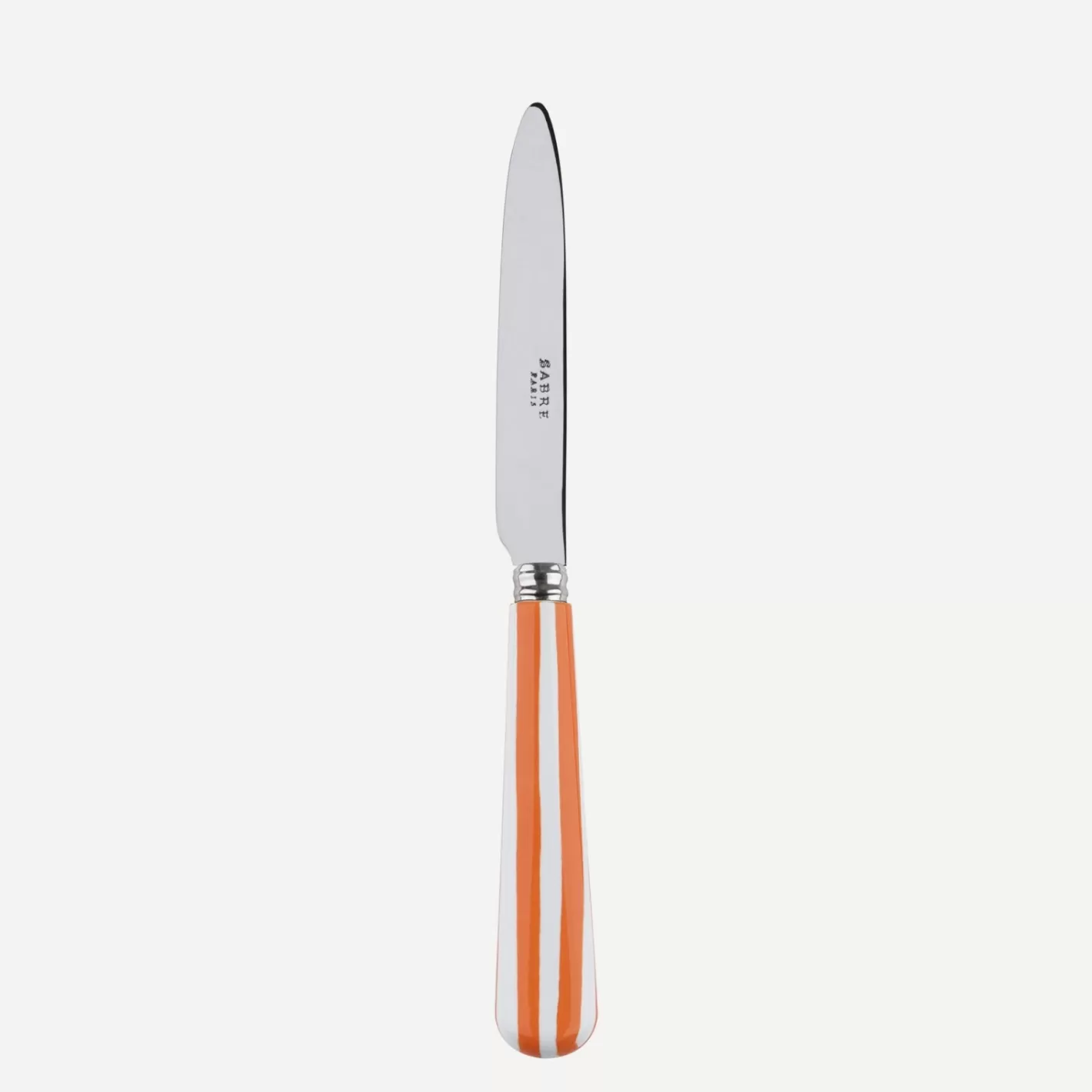 Sabre Paris Dessert Knife>White Stripe, Orange