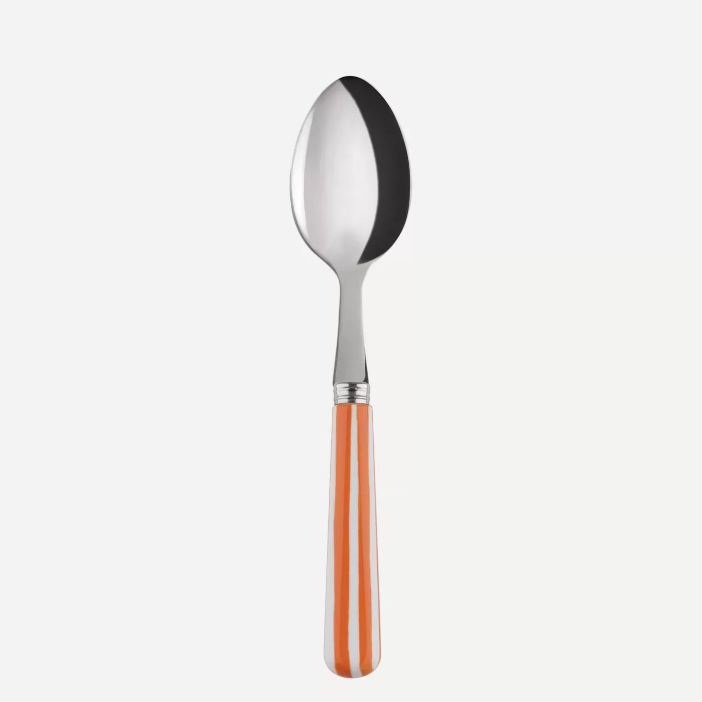 Sabre Paris Teaspoon>White Stripe, Orange