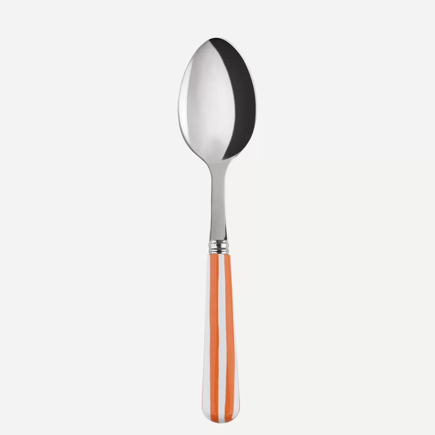 Sabre Paris Dessert Spoon>White Stripe, Orange