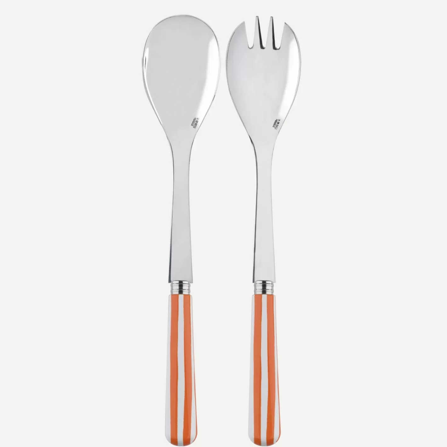 Sabre Paris Salad Set>White Stripe, Orange