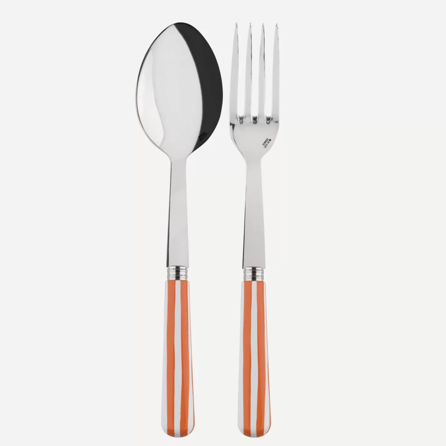 Sabre Paris Serving Set>White Stripe, Orange