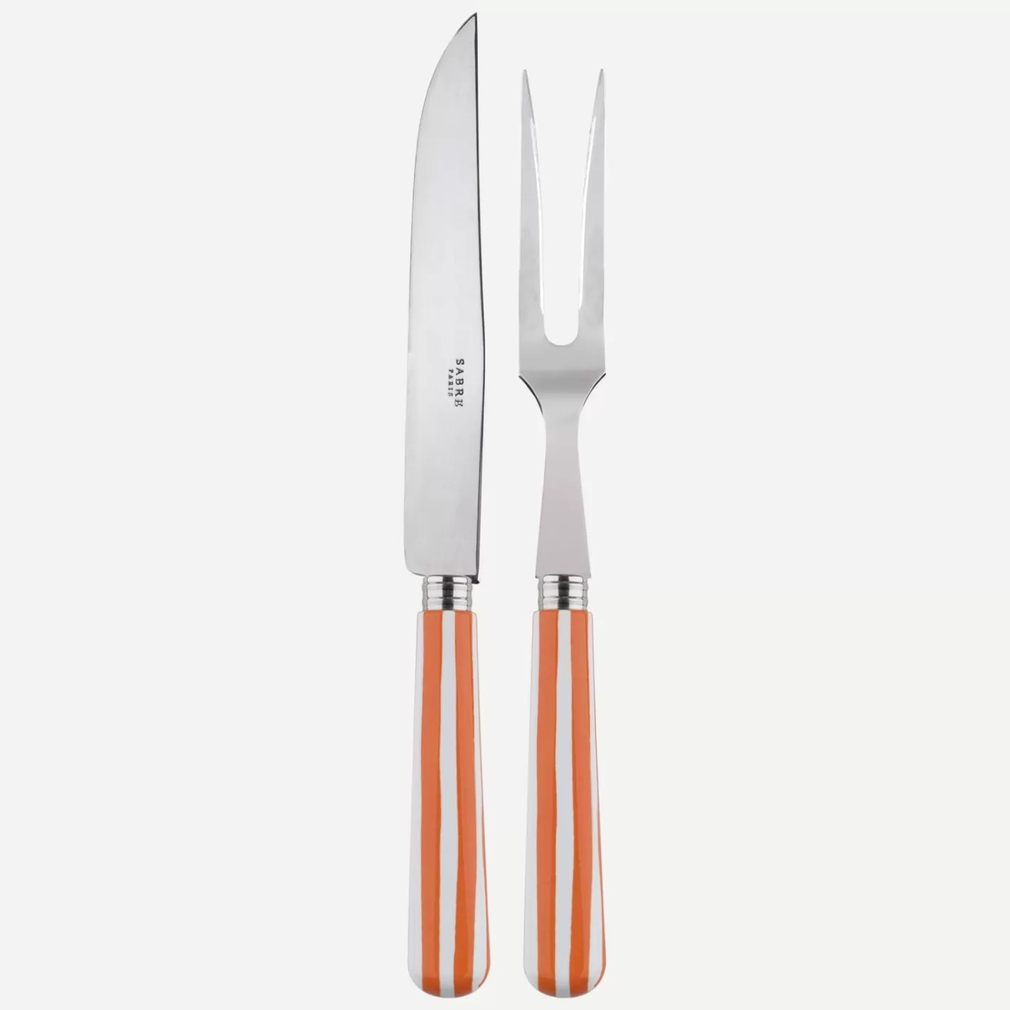 Sabre Paris Carving Set>White Stripe, Orange