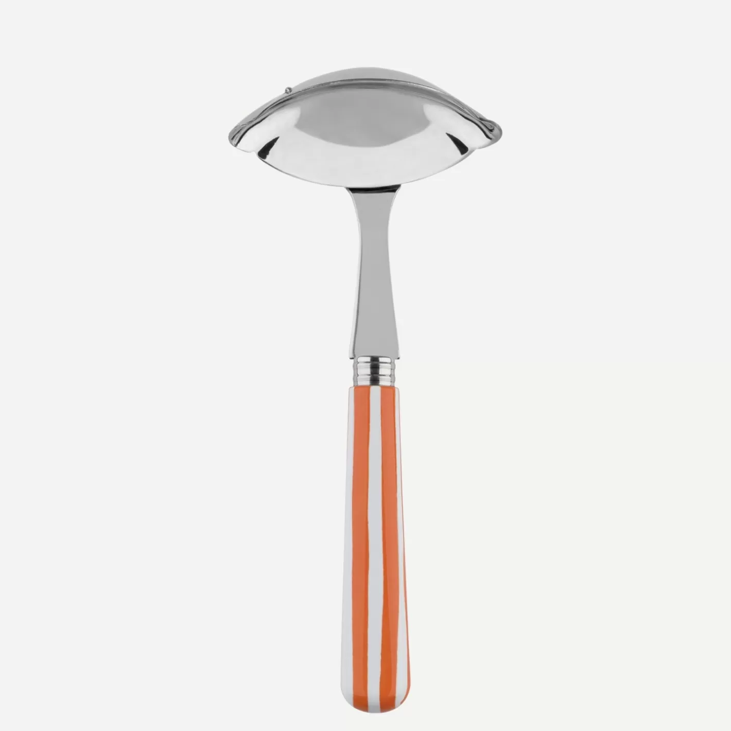 Sabre Paris Gravy Ladle>White Stripe, Orange