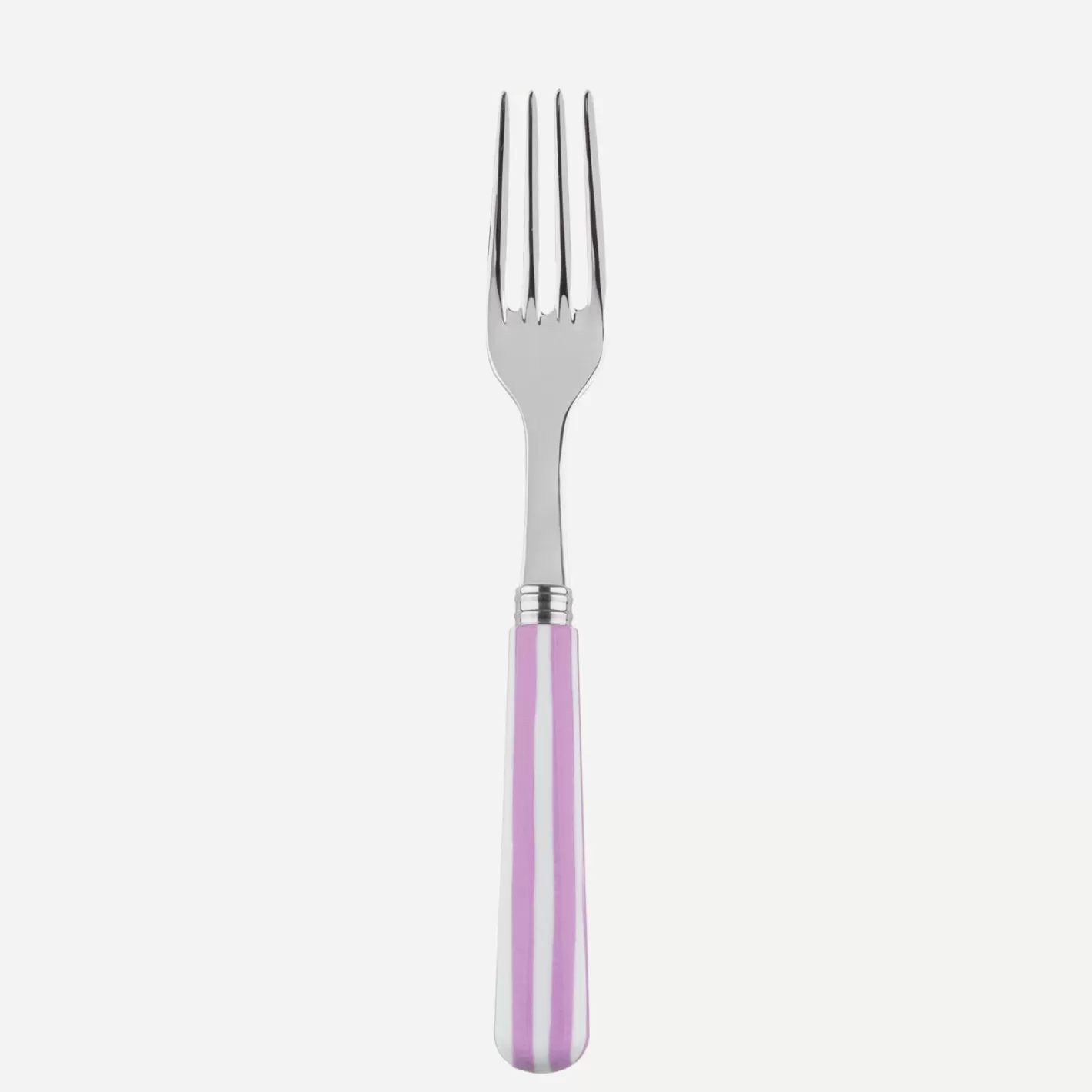 Sabre Paris Dinner Fork>White Stripe, Pink