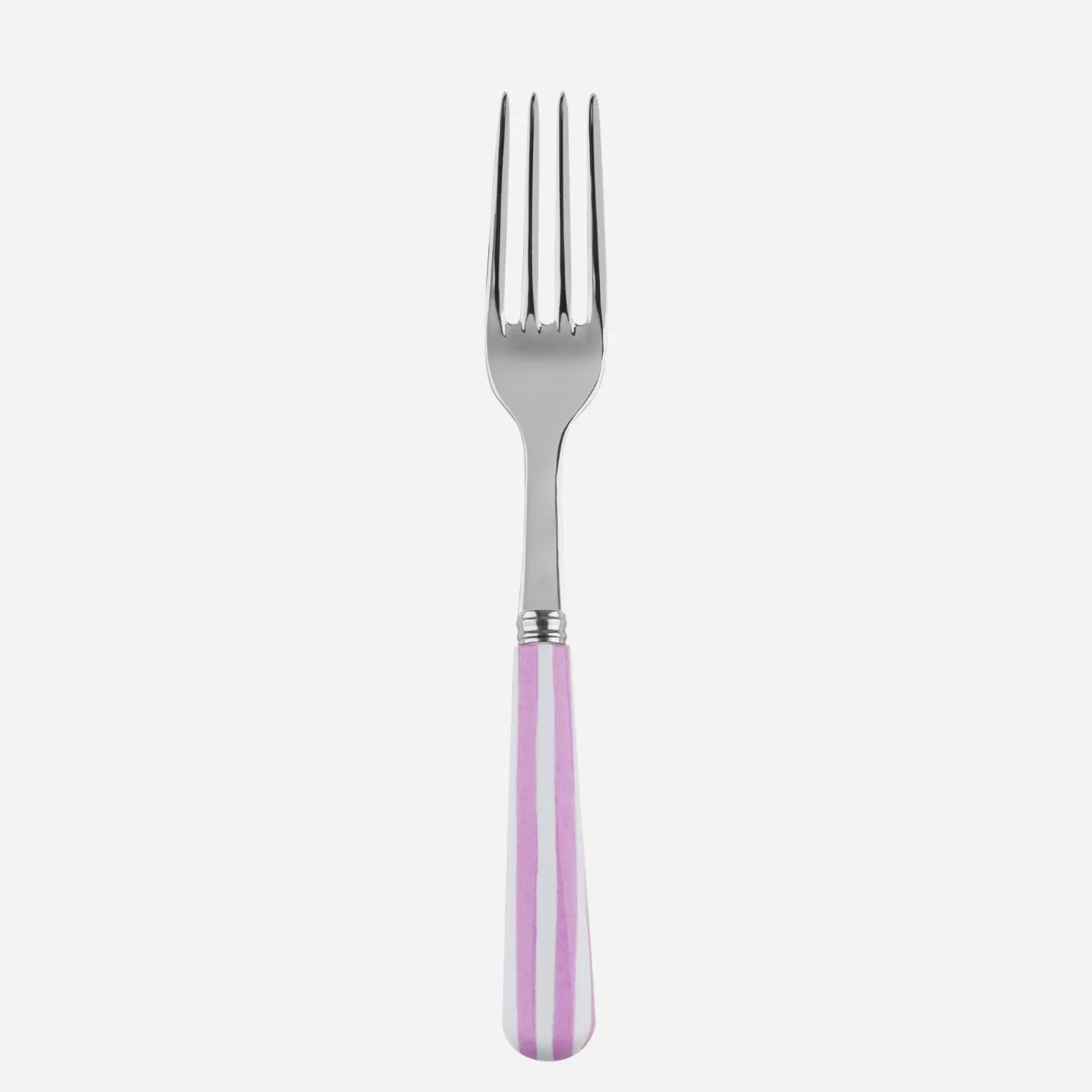 Sabre Paris Salad Fork>White Stripe, Pink