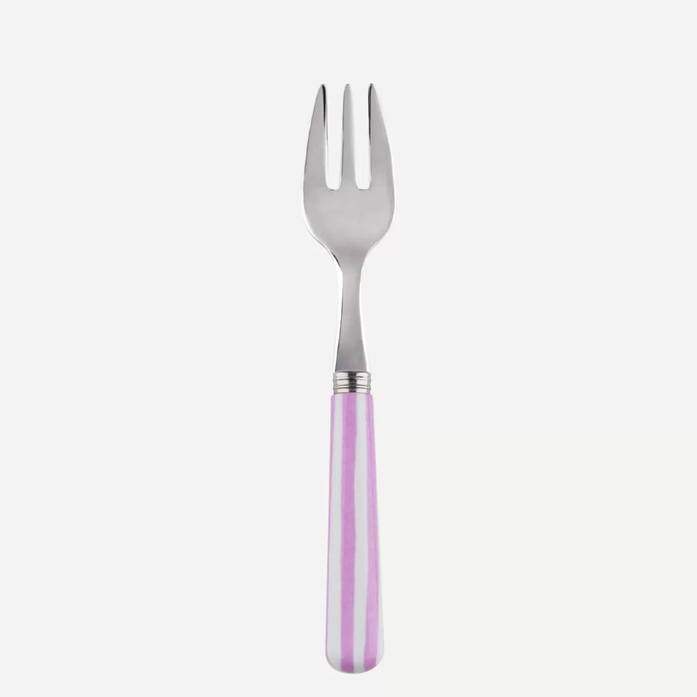 Sabre Paris Oyster Fork>White Stripe, Pink