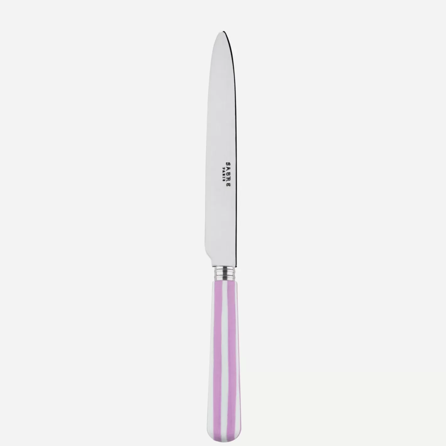 Sabre Paris Dinner Knife>White Stripe, Pink