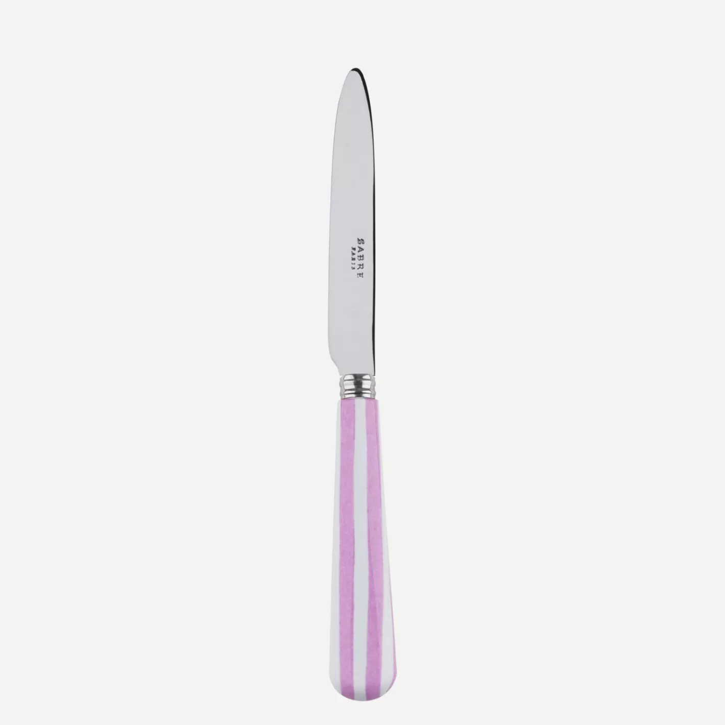 Sabre Paris Dessert Knife>White Stripe, Pink