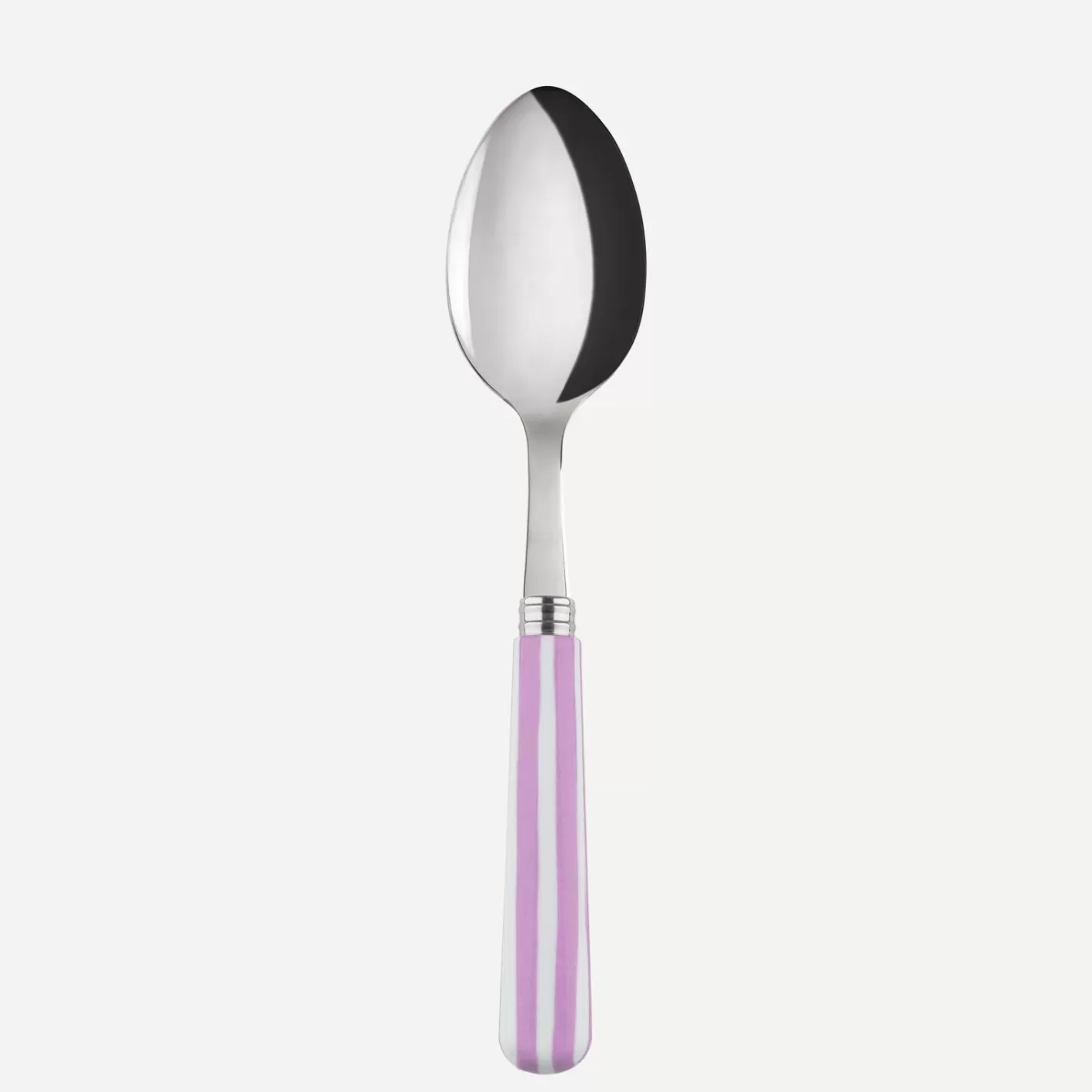 Sabre Paris Soup Spoon>White Stripe, Pink