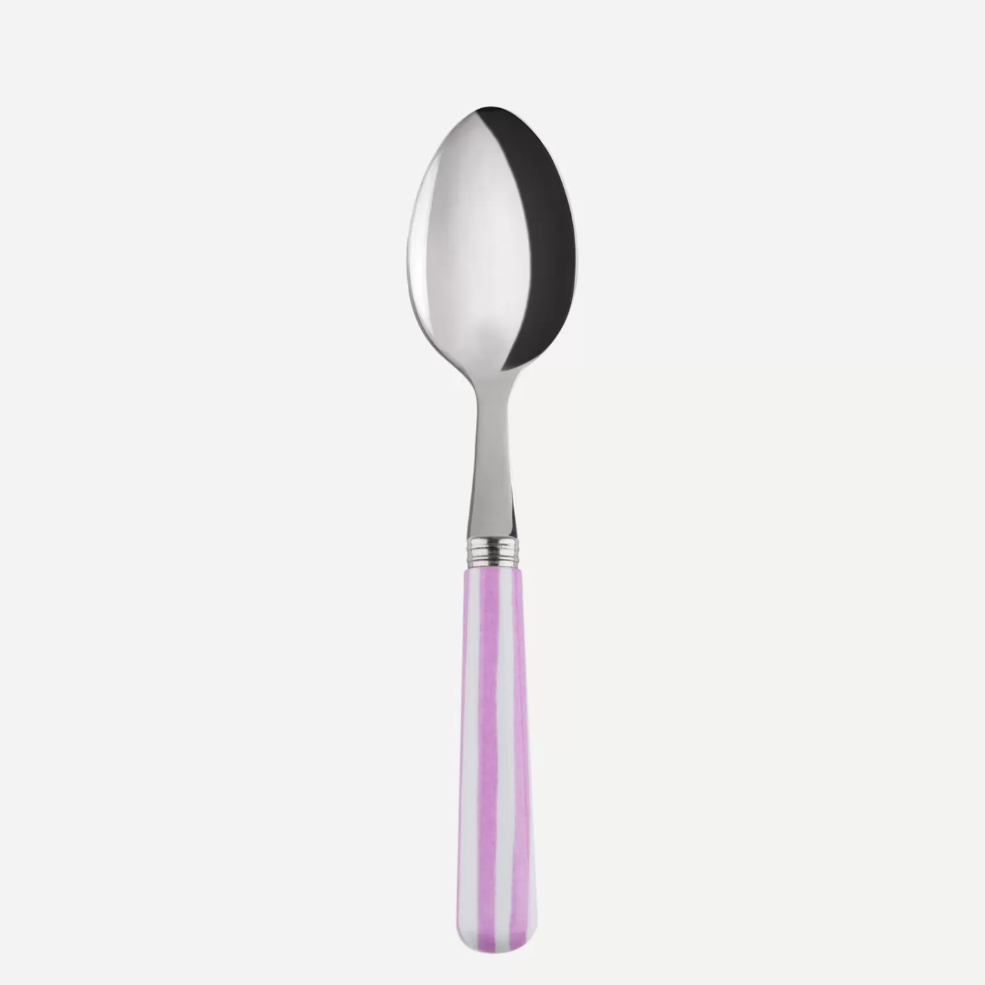 Sabre Paris Teaspoon>White Stripe, Pink