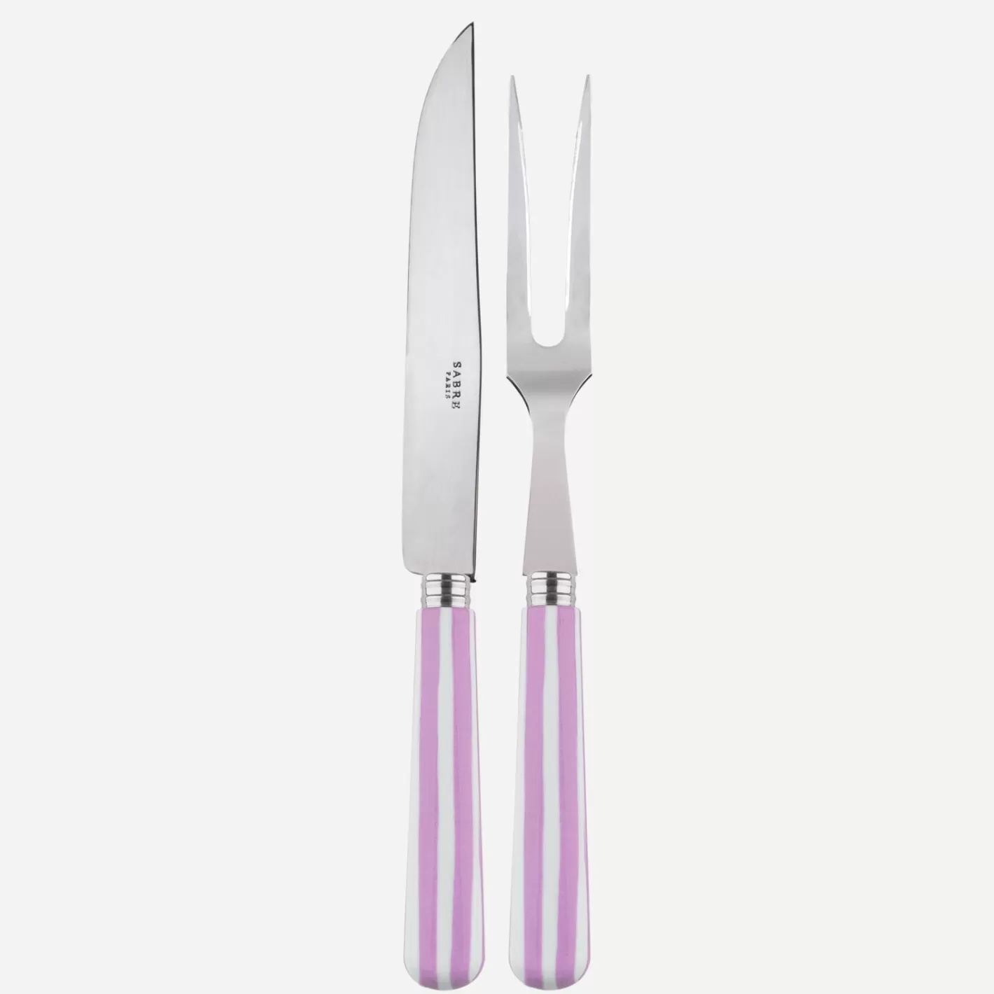 Sabre Paris Carving Set>White Stripe, Pink