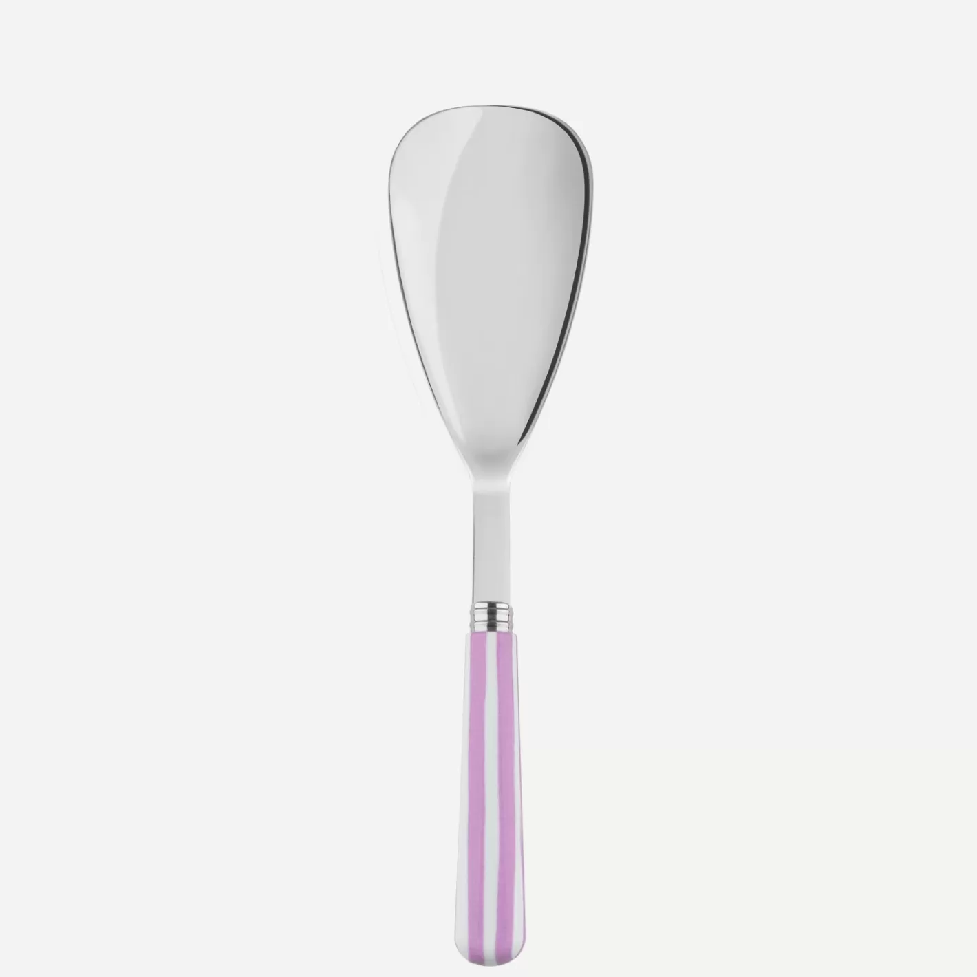 Sabre Paris Rice Spoon>White Stripe, Pink