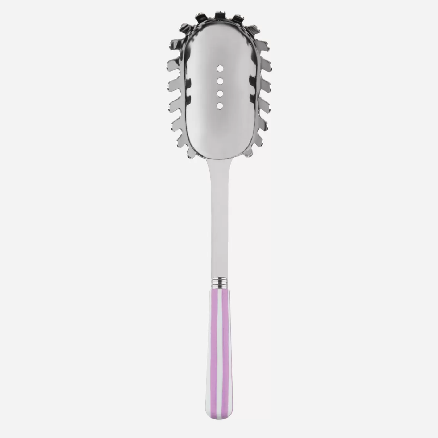 Sabre Paris Spaghetti Spoon>White Stripe, Pink