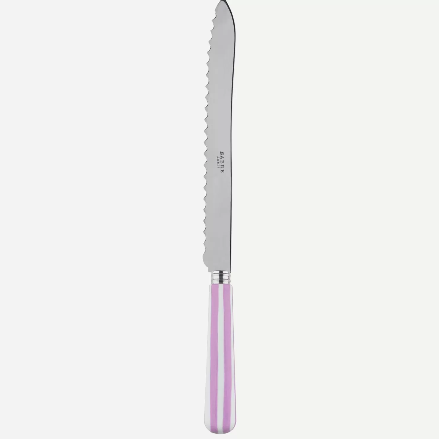 Sabre Paris Bread Knife>White Stripe, Pink