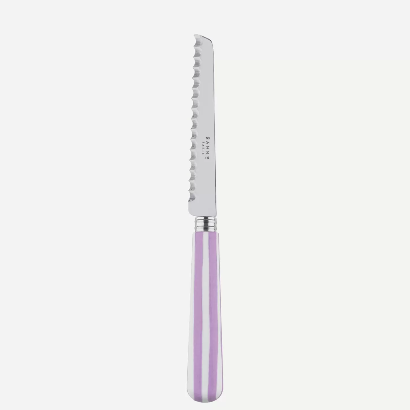 Sabre Paris Tomato Knife>White Stripe, Pink