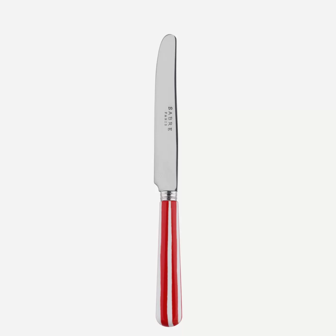 Sabre Paris Breakfast Knife>White Stripe, Red