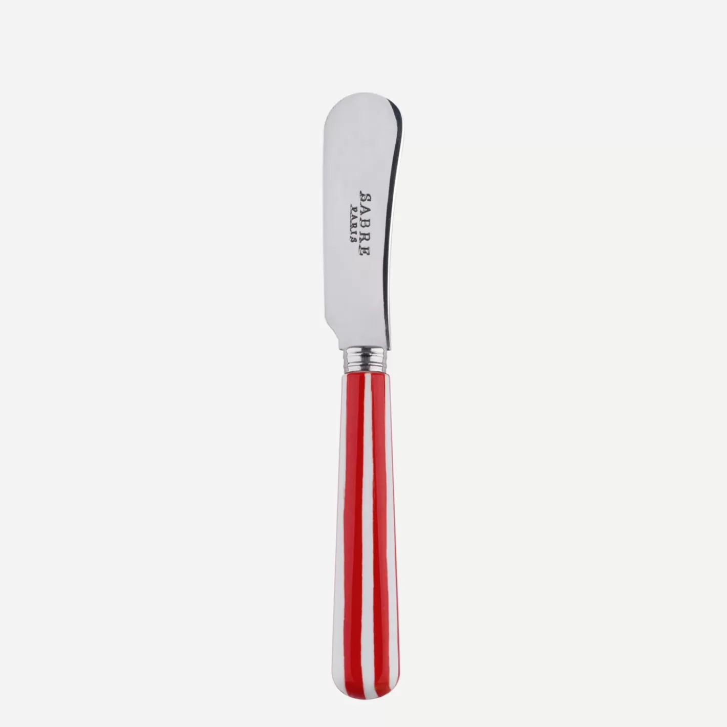 Sabre Paris Butter Spreader>White Stripe, Red