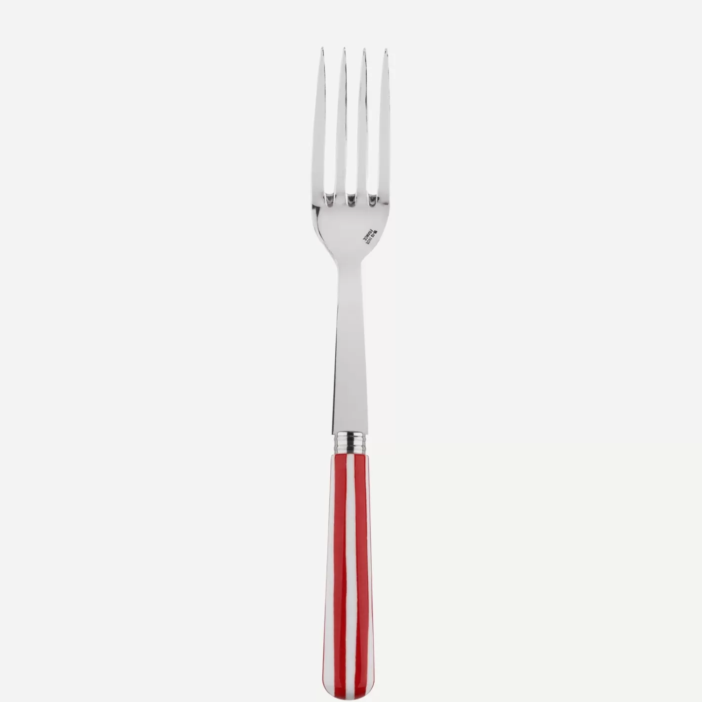 Sabre Paris Serving Fork>White Stripe, Red