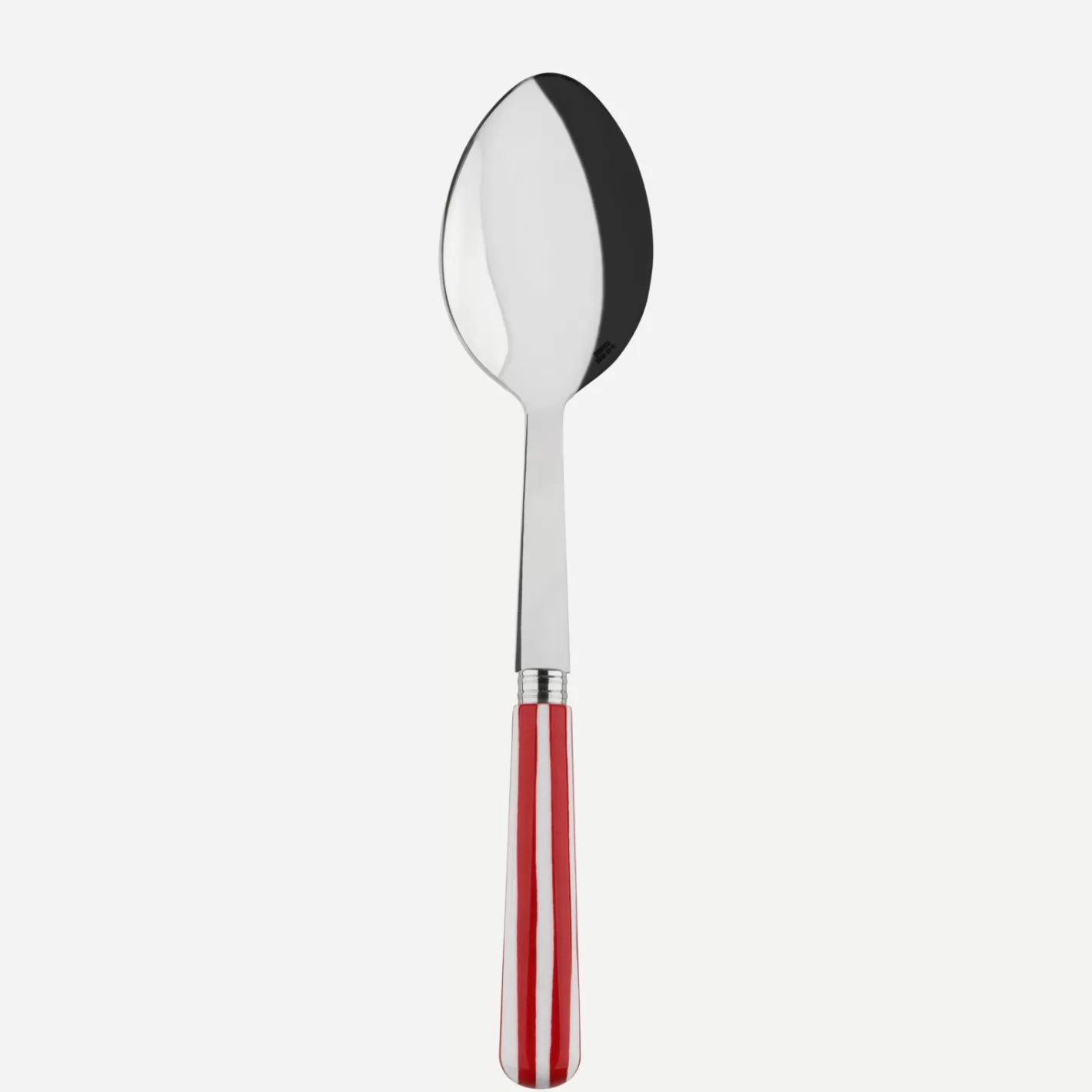 Sabre Paris Serving Spoon>White Stripe, Red