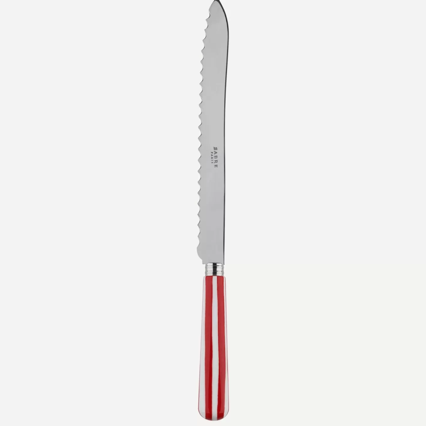 Sabre Paris Bread Knife>White Stripe, Red