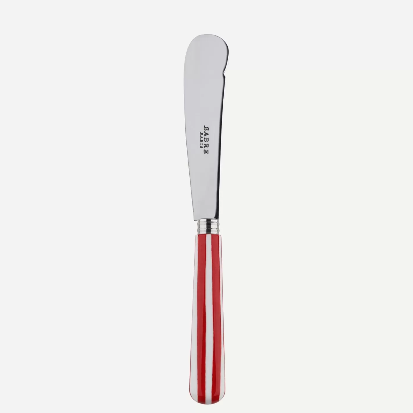 Sabre Paris Butter Knife>White Stripe, Red