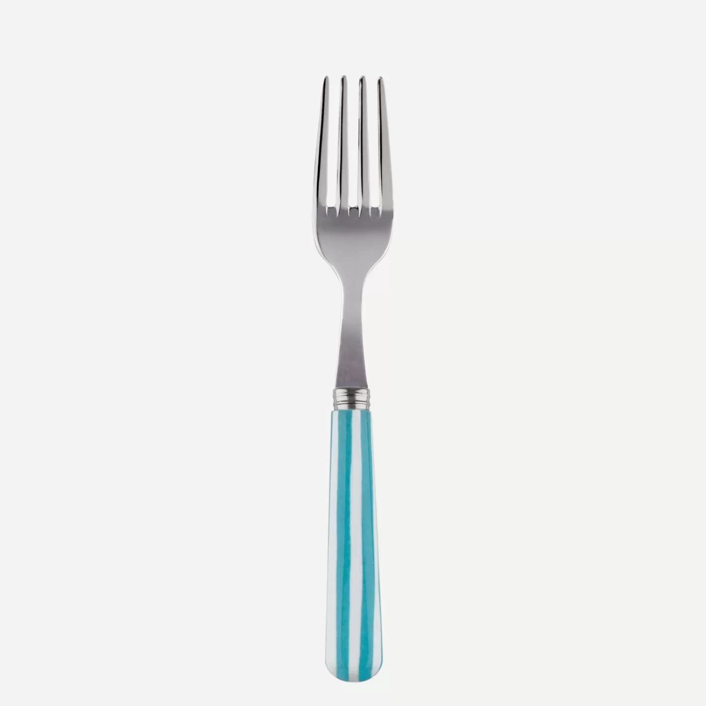 Sabre Paris Small Fork>White Stripe, Turquoise