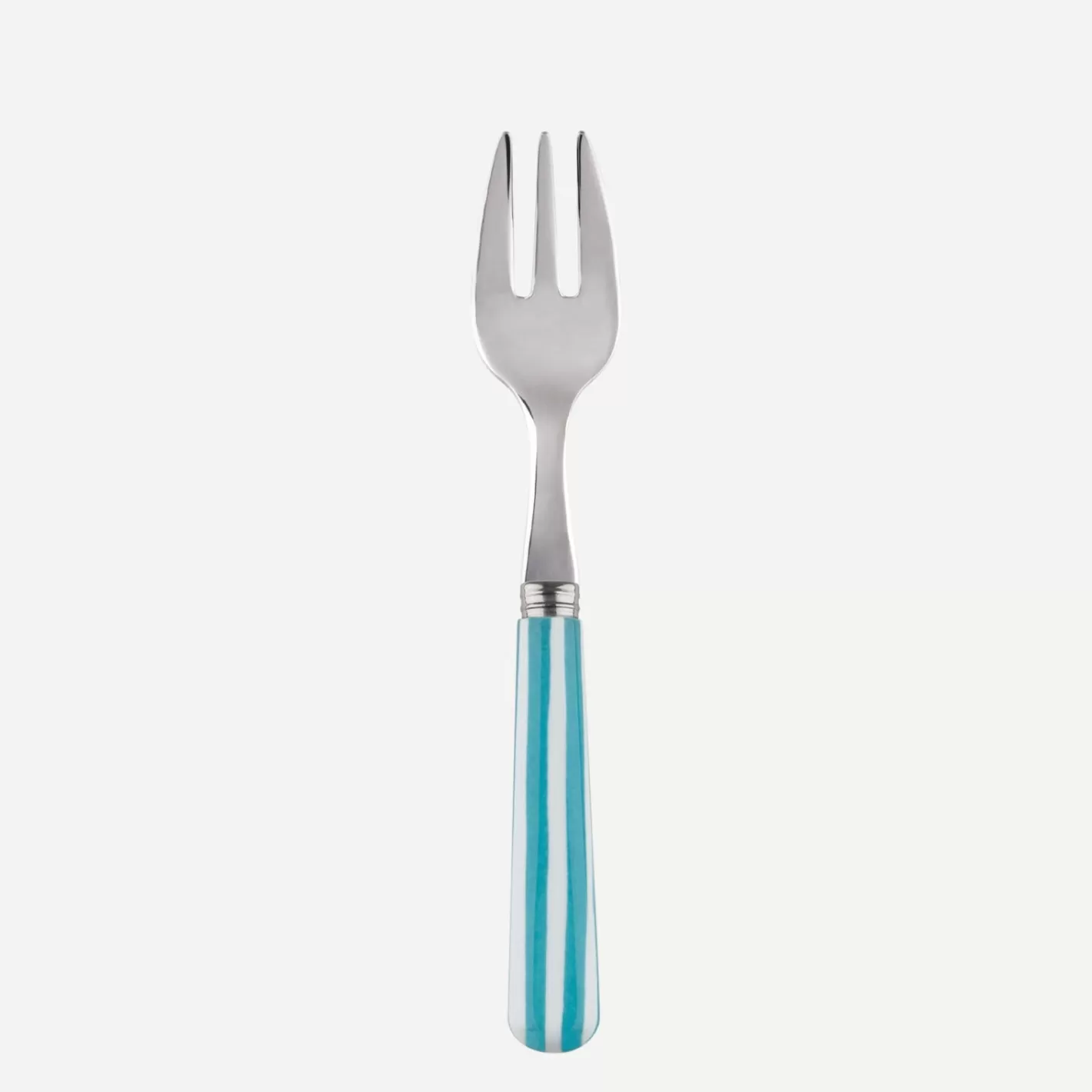 Sabre Paris Oyster Fork>White Stripe, Turquoise