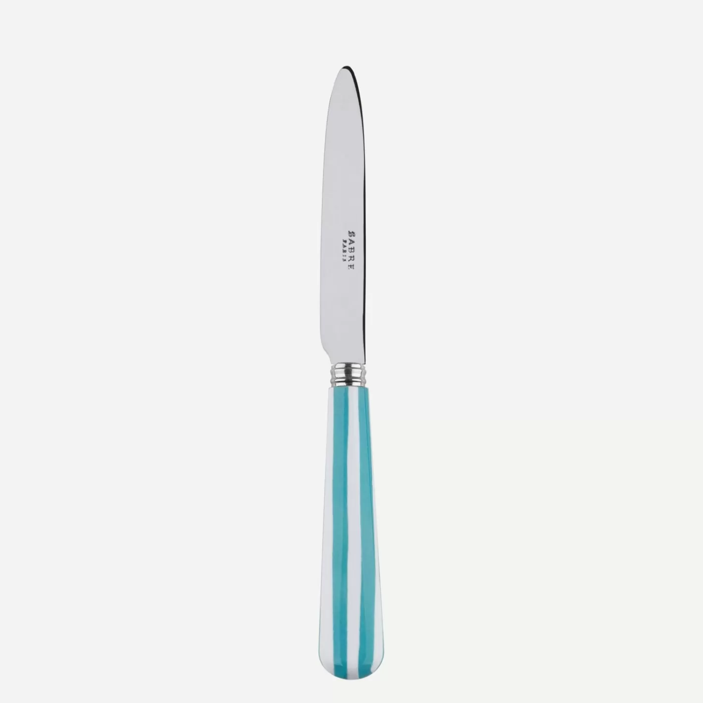 Sabre Paris Dessert Knife>White Stripe, Turquoise