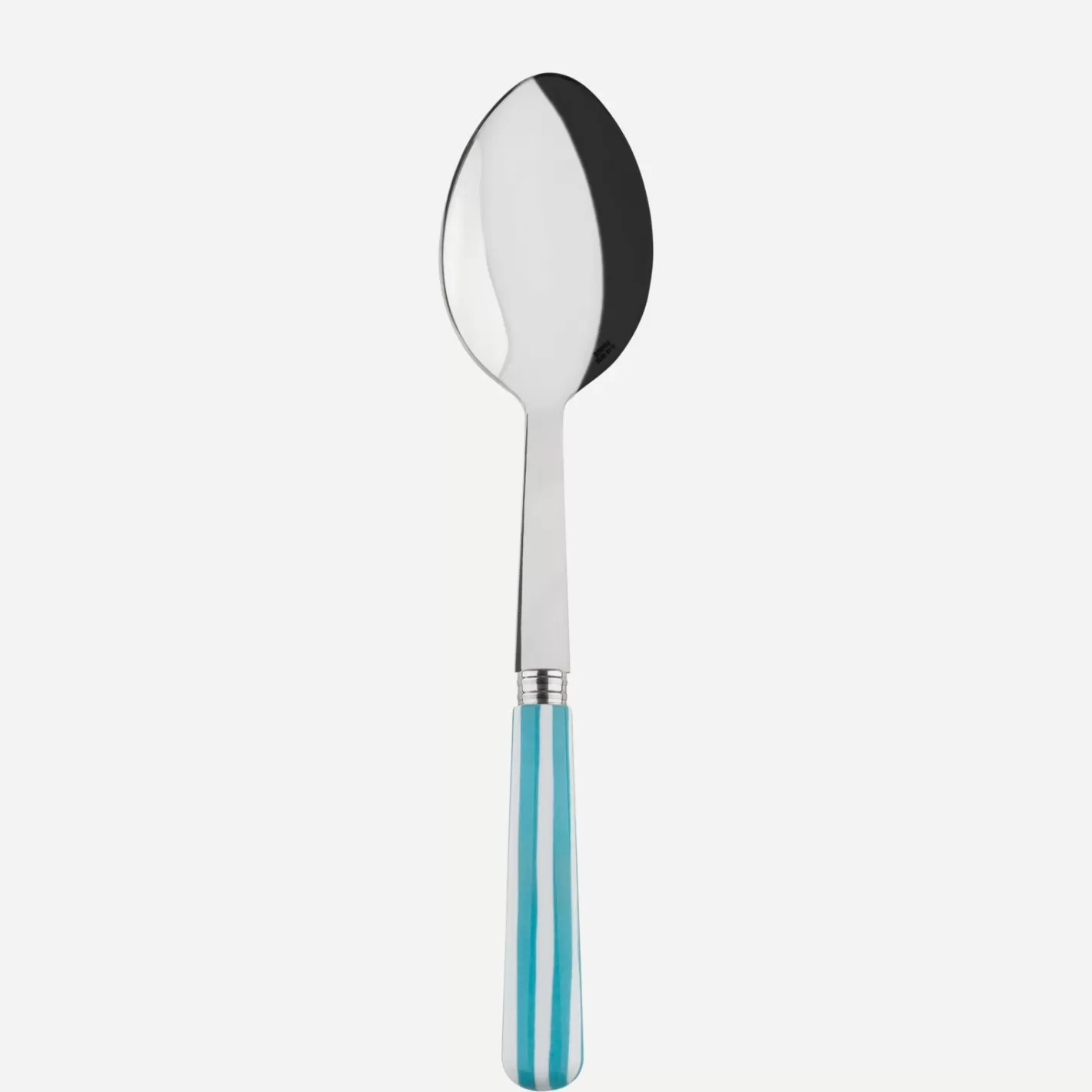 Sabre Paris Serving Spoon>White Stripe, Turquoise