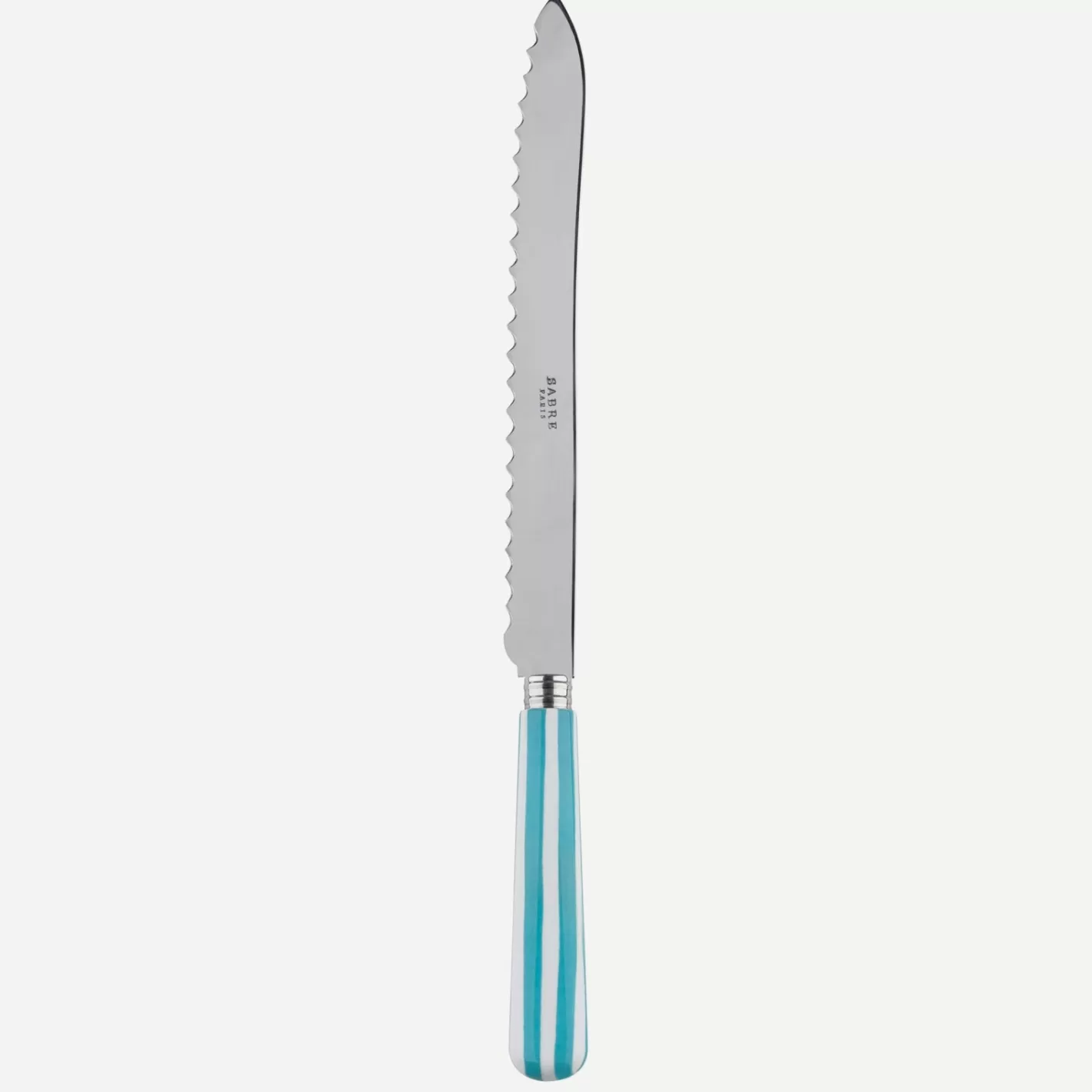 Sabre Paris Bread Knife>White Stripe, Turquoise