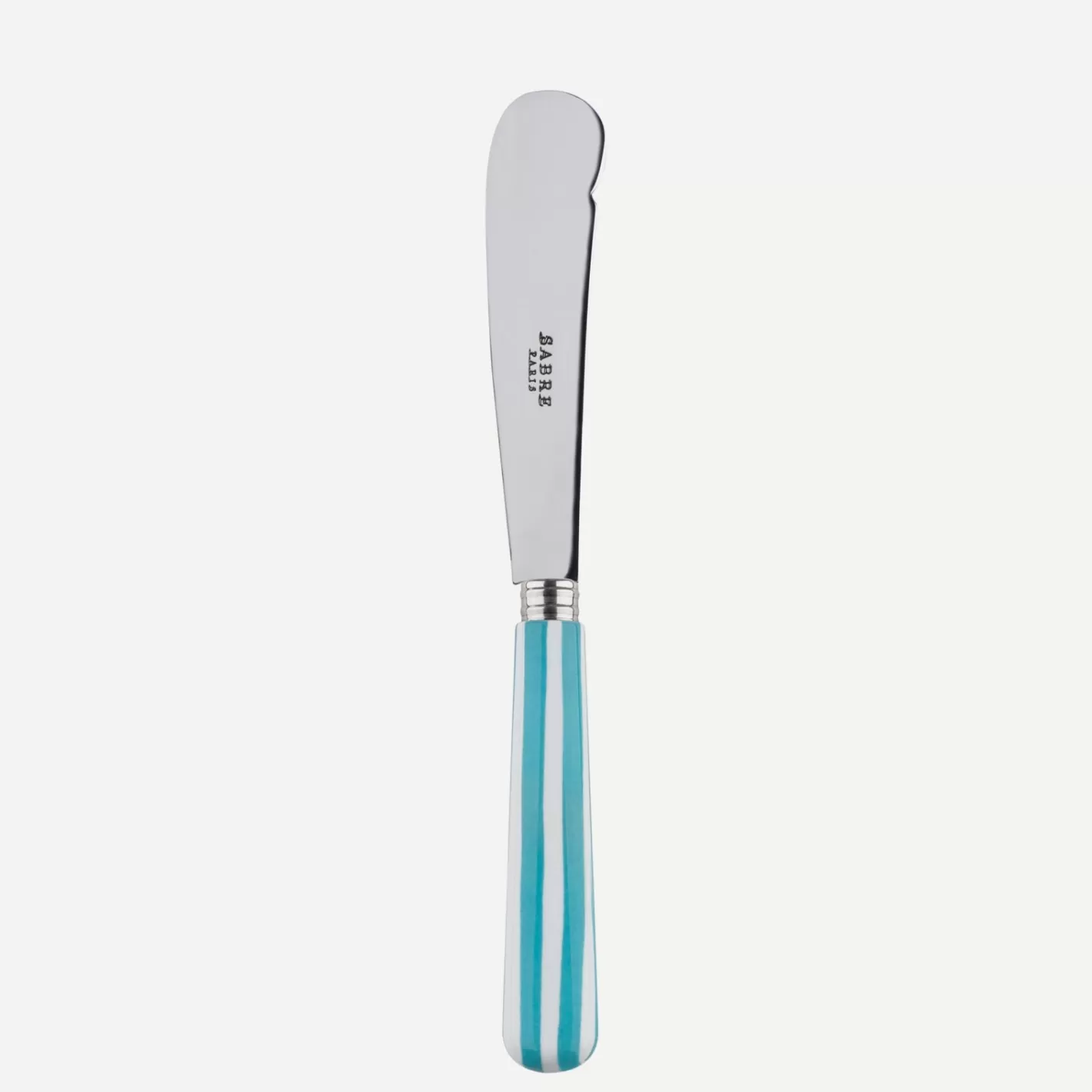 Sabre Paris Butter Knife>White Stripe, Turquoise