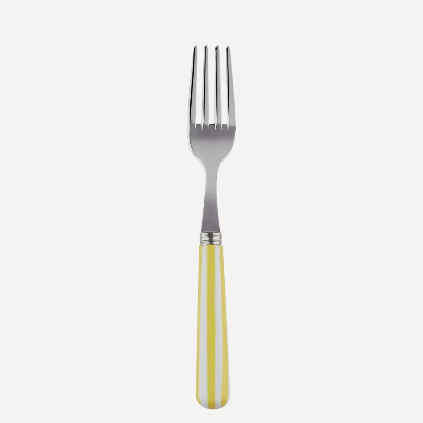 Sabre Paris Small Fork>White Stripe, Yellow