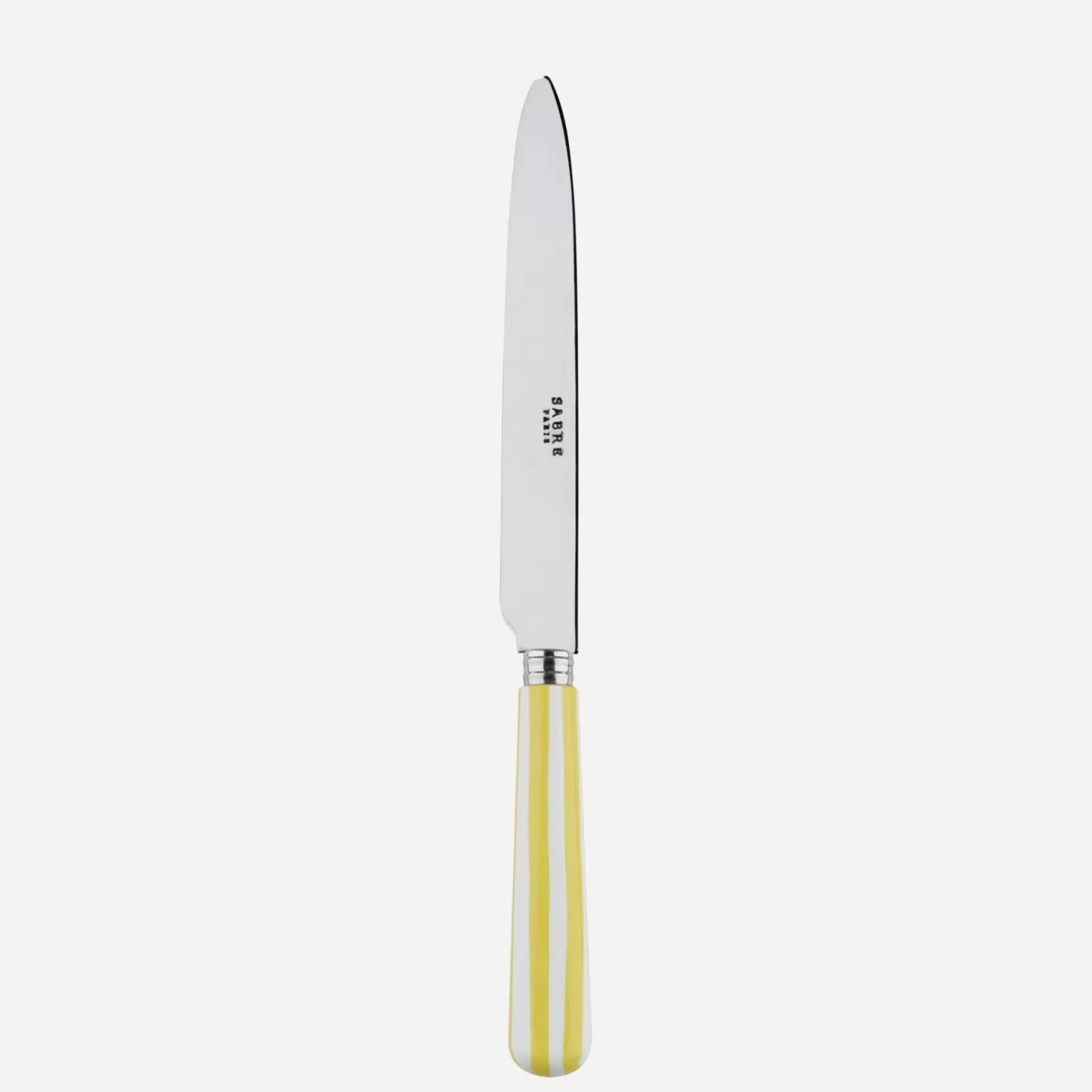 Sabre Paris Dinner Knife>White Stripe, Yellow