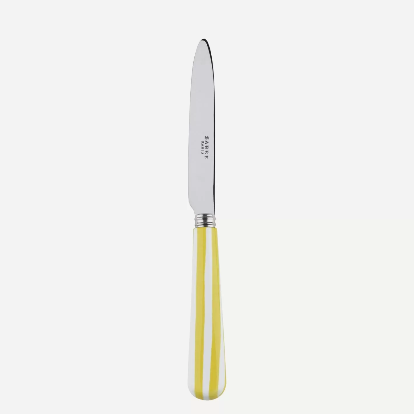 Sabre Paris Dessert Knife>White Stripe, Yellow