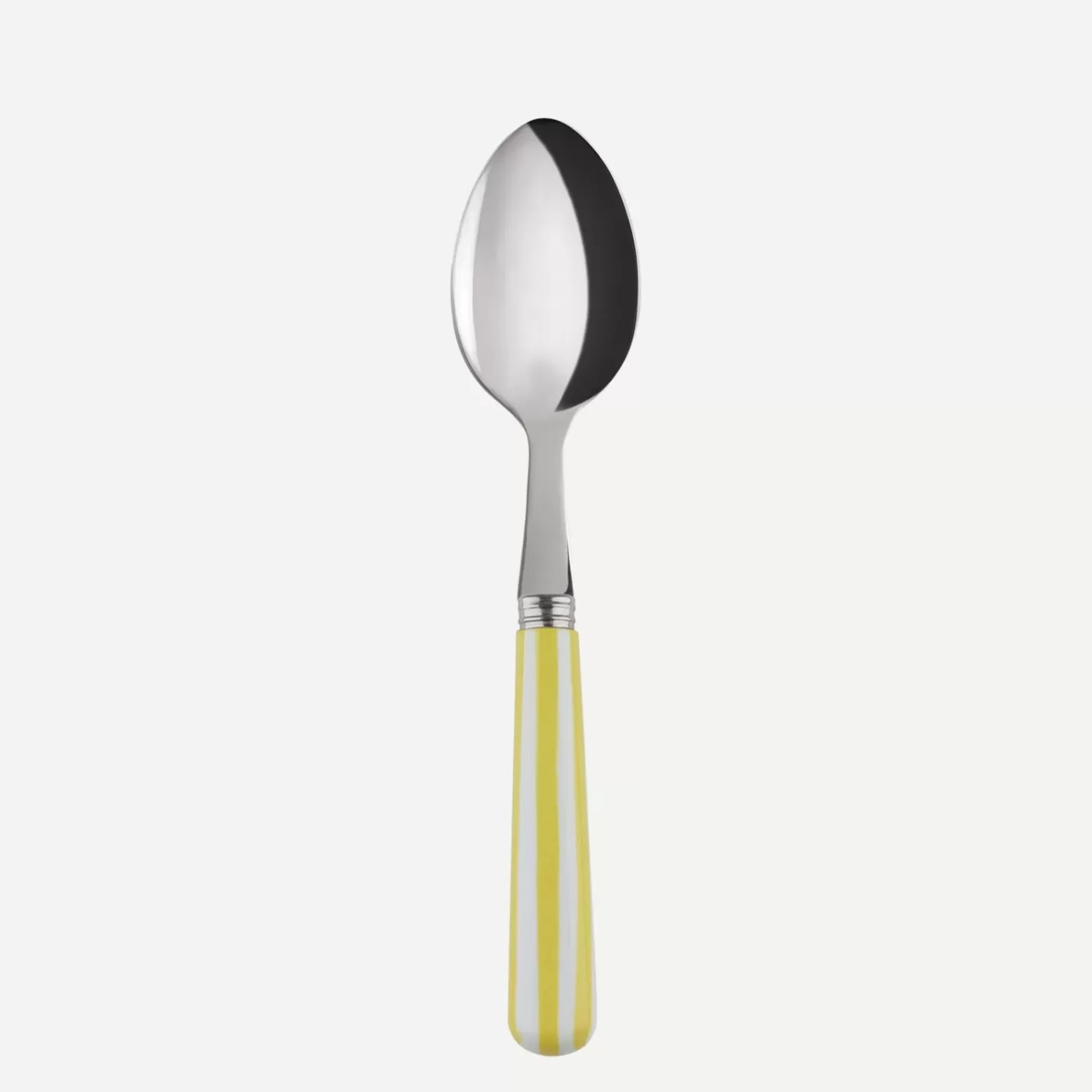 Sabre Paris Teaspoon>White Stripe, Yellow