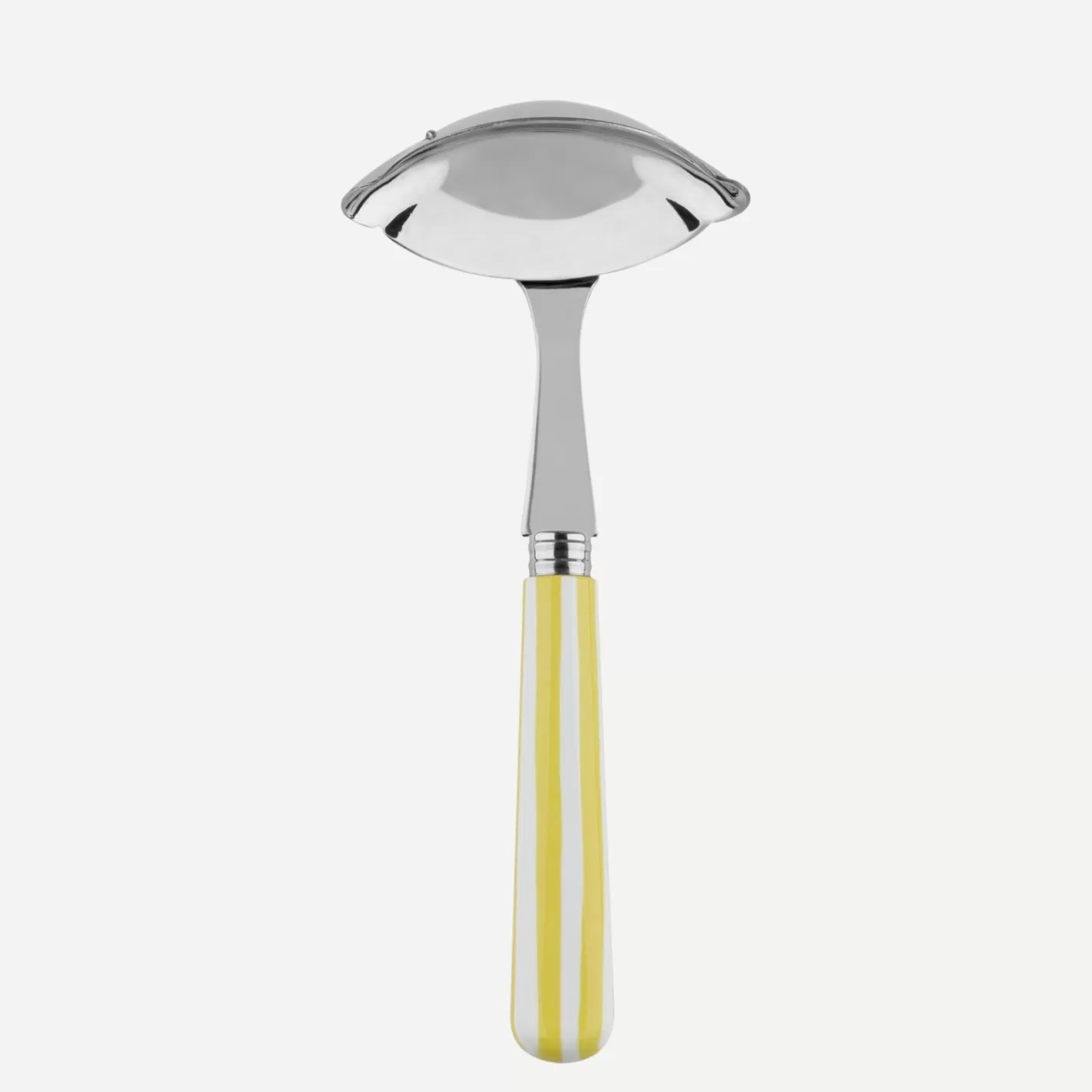 Sabre Paris Gravy Ladle>White Stripe, Yellow