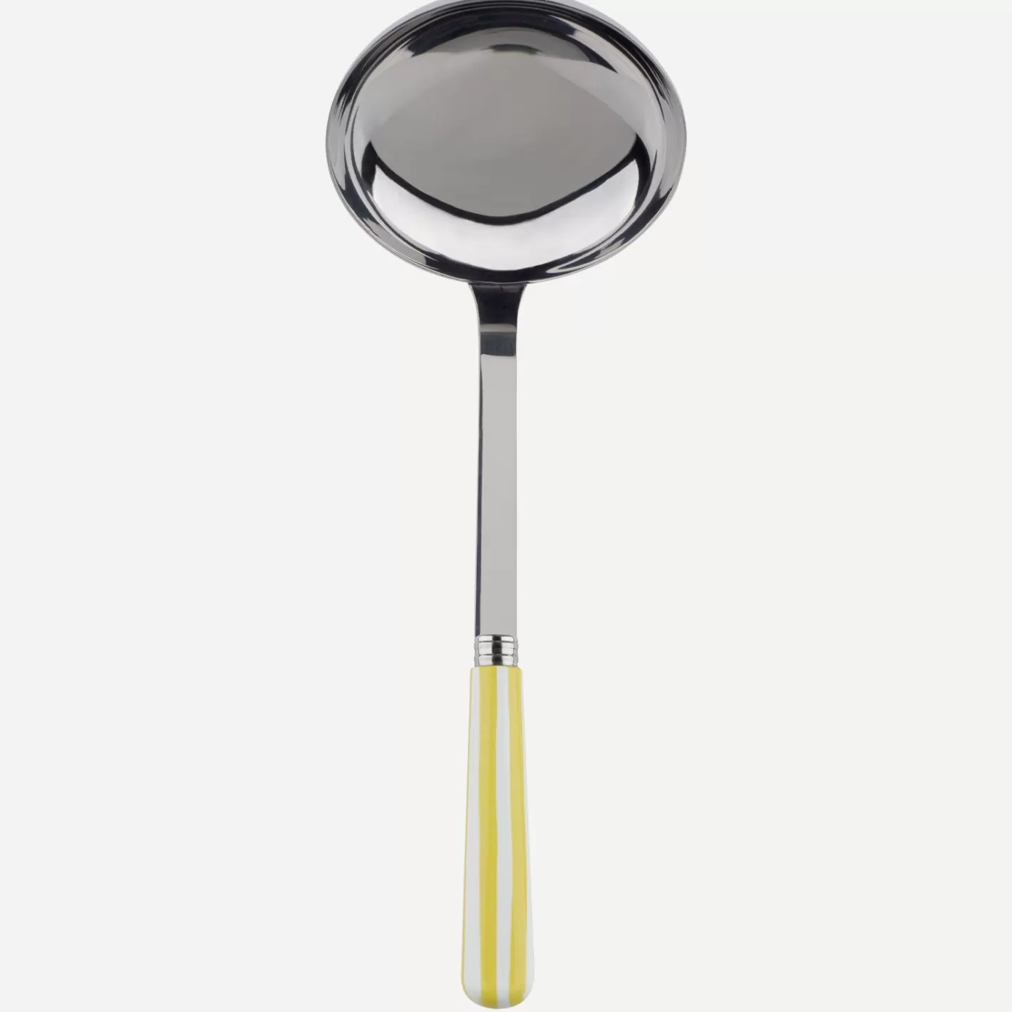 Sabre Paris Ladle>White Stripe, Yellow