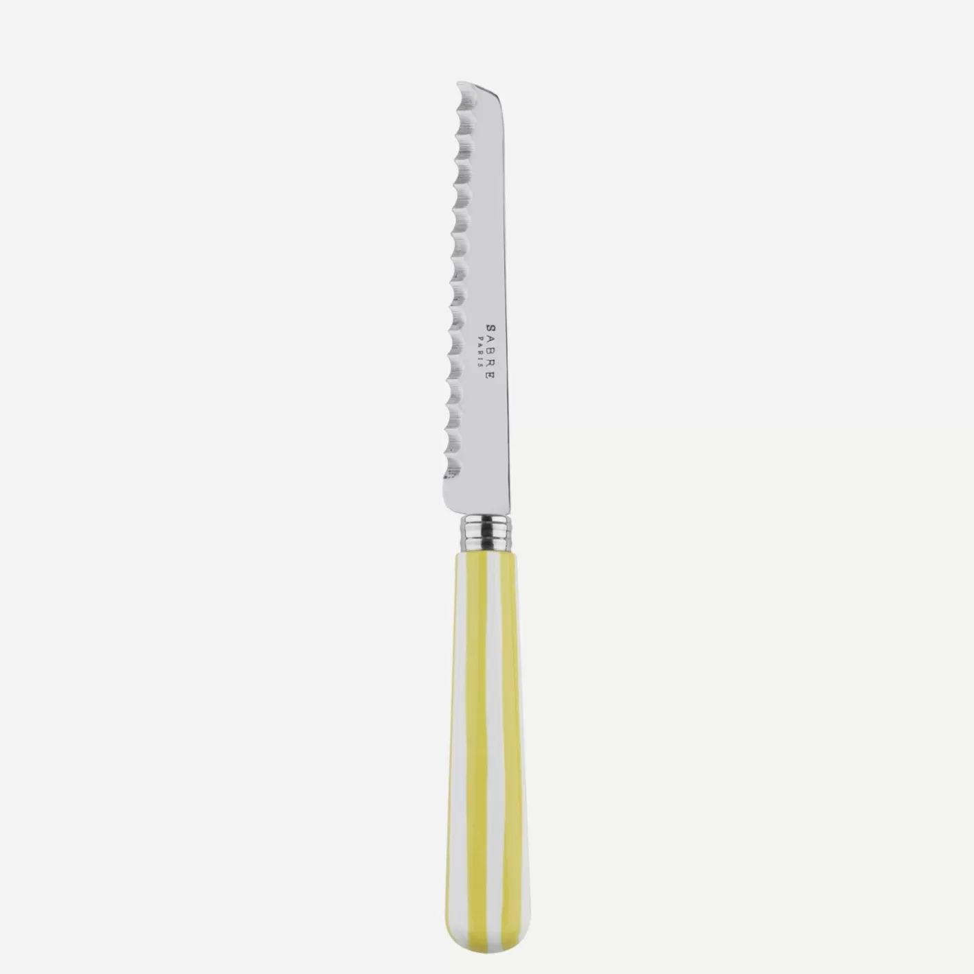 Sabre Paris Tomato Knife>White Stripe, Yellow